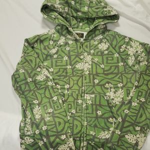 Lucky Brand Green patterned hoodie